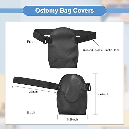 Miniatura 2 de Fundas para bolsas de ostomía, bolsas de colostomía para población de ostomía, bolsa impermeable con cinturón ajustable para hombres y mujeres,