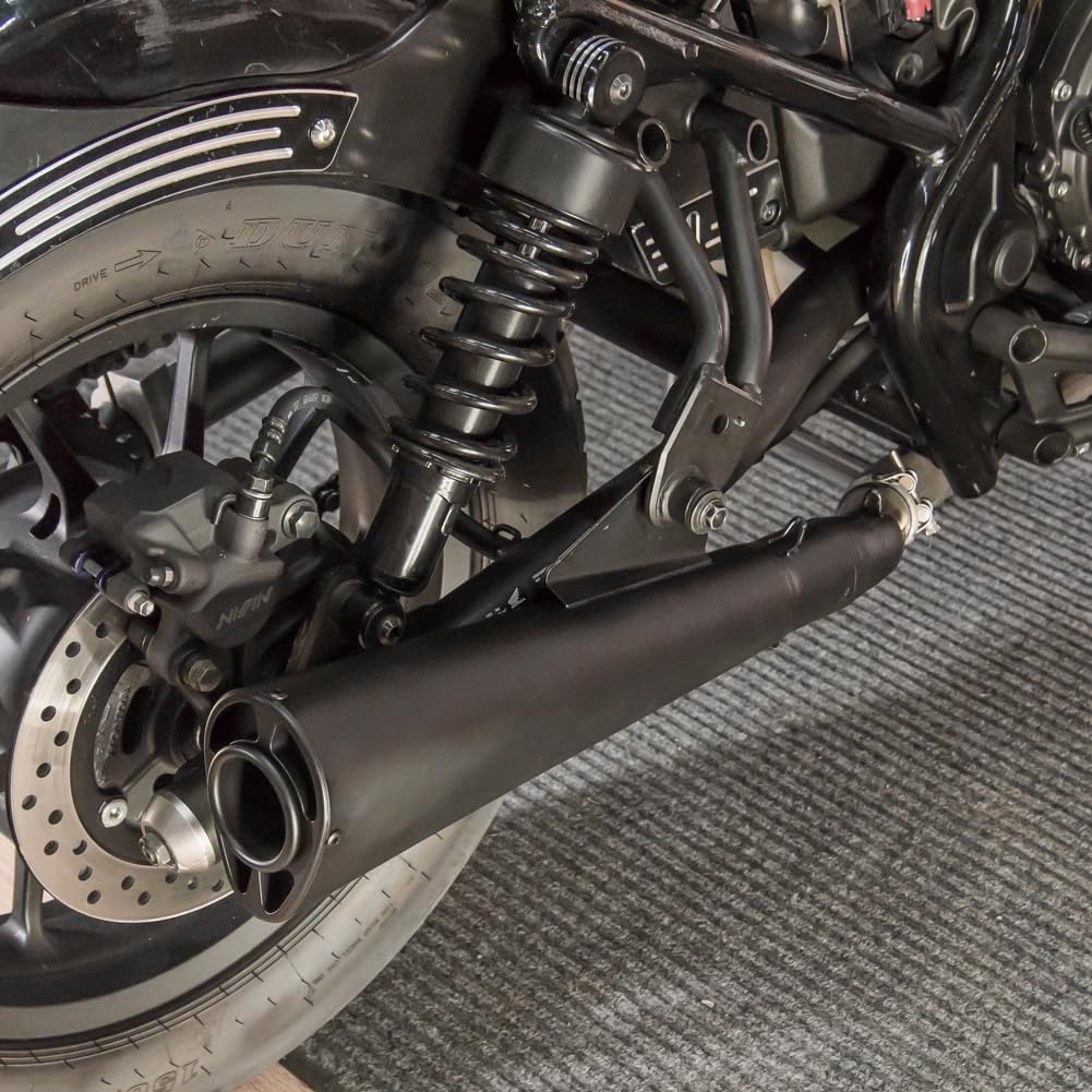 Motorrad Auspuff Schalldämpfer für Rebel CMX 500 300 2021 2022 2023 2024 Edelstahl Spitze Schwanz Link Mid Volle System schalldämpfer | Spitze Endstück Verbindungs Auspuff Mittelrohr Vollsystem