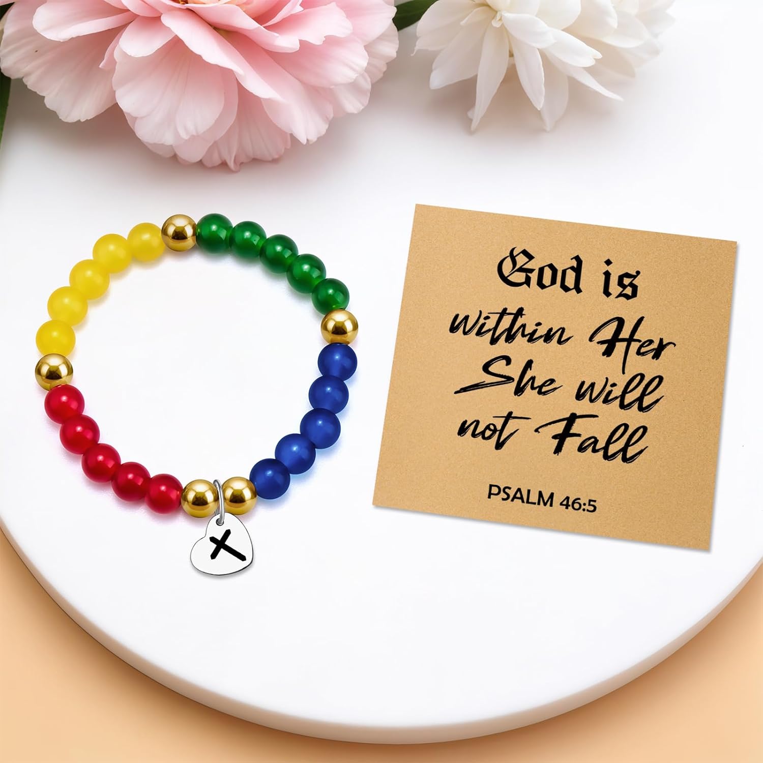 Christian Bracelet for Women Birthday Religious Faith Spiritual Inspirational Gifts for Mom Sister Female Bible Verse Religious Spiritual Bracelet Graduation Gifts for Her Faith Jewelry for Women - Image 4