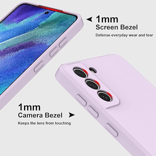 Miniatura 5 de Compatible con Samsung Galaxy S21 FE 5G, funda de silicona líquida suave y suave, goma de gel a prueba de golpes, funda protectora de cuerpo