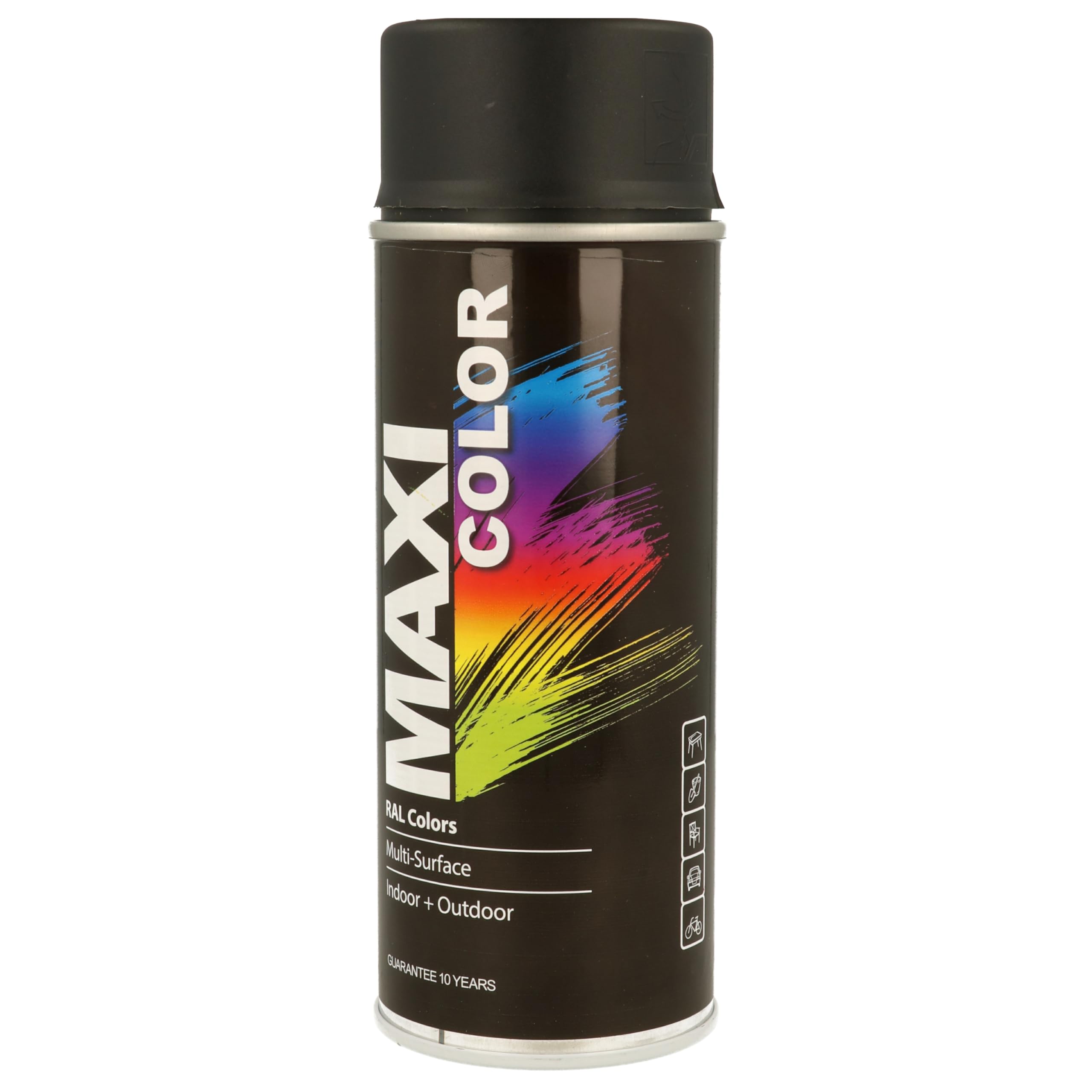 Maxicolor Spray Paint - Matt Deep Black - 400ml