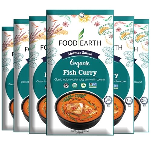 Miniatura 13 de Food Earth Salsa india a fuego lento - Tikka Masala - Orgánica, vegana, sin gluten, sin OMG - Salsa de cocina para microondas - 12 bolsas (5.29 oz