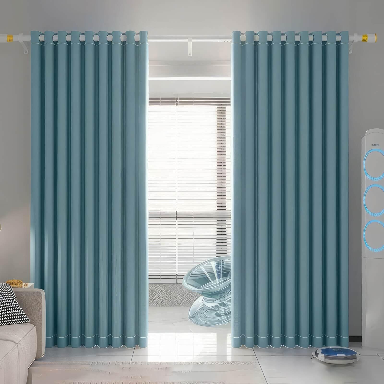 Amazon｜ツートンカラーの遮光カーテントップフルダークニングドレープ