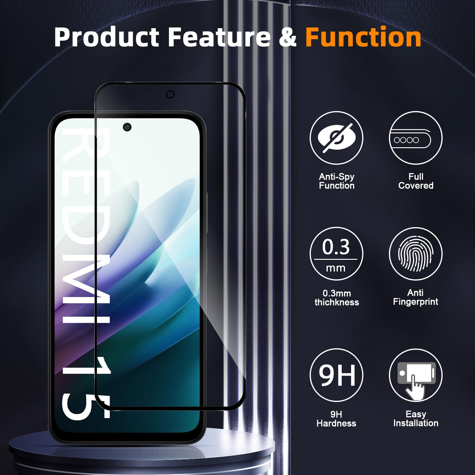 Lutree per Xiaomi Redmi Note 15 5G/ Poco M8 5G Privacy Vetro Temperato