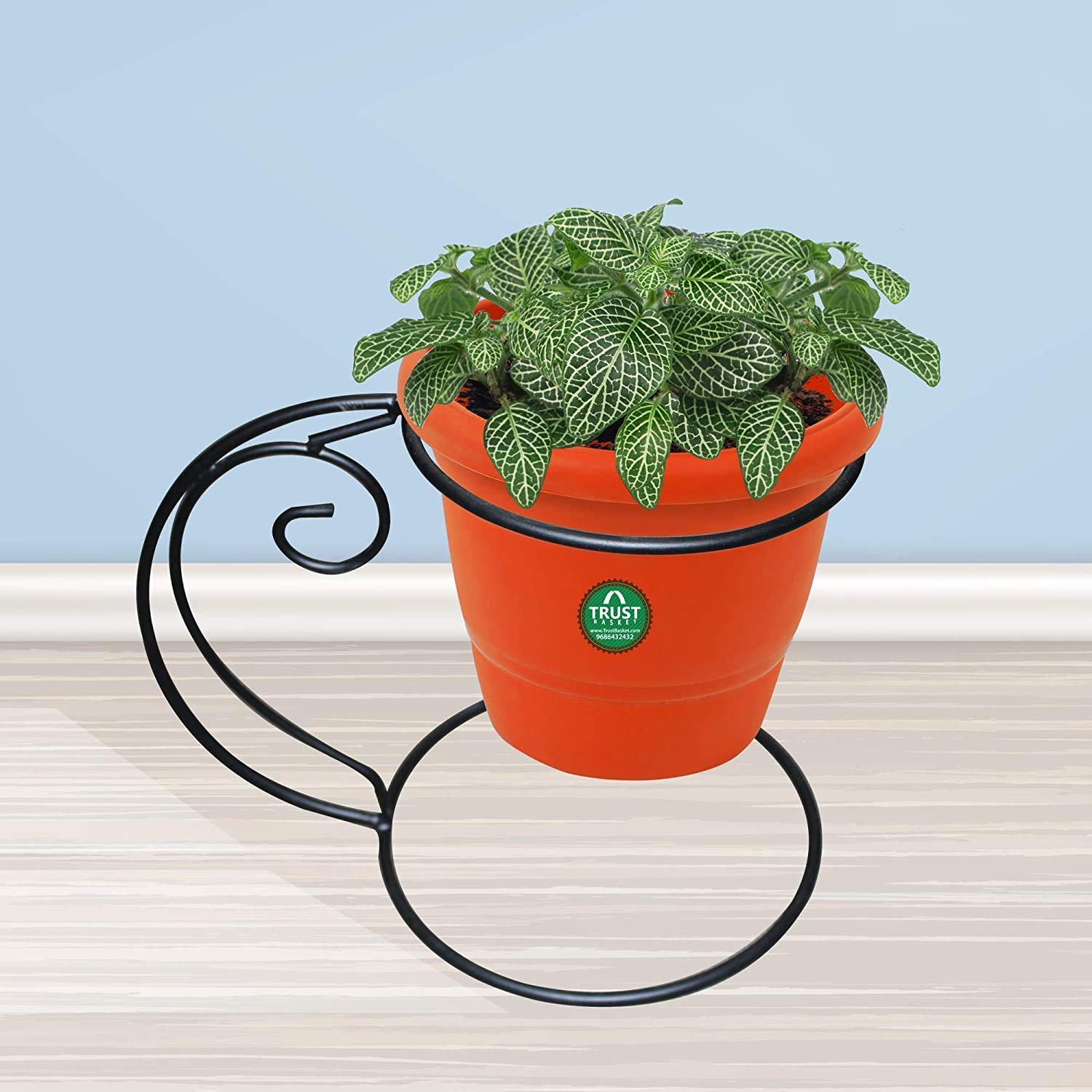 TrustBasket Over Head Planter Stand (Pack of 1) | Premium Strong Durable Flower Pot Stand for Home Garden, Outdoor Balcony Indoor Living Room Decor | Gamla Stand (B07QV5MXKN) Amazon Price History, Amazon Price Tracker