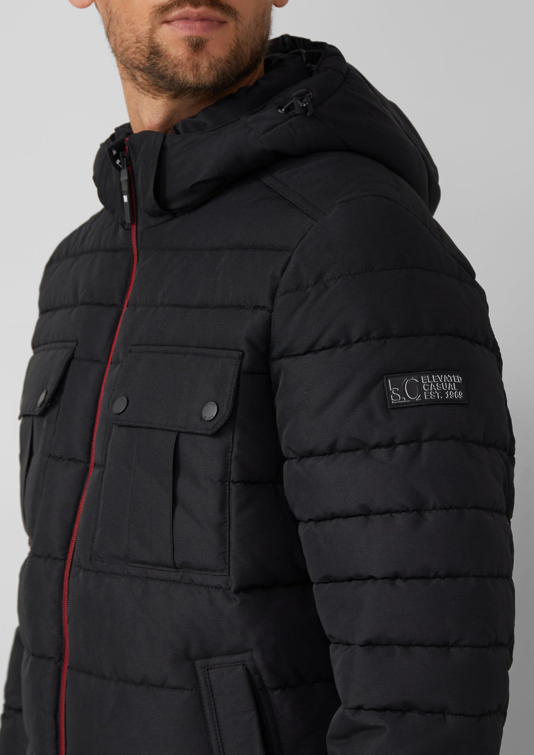 s.Oliver Herren 2167449 Pufferjacke mit abnehmbarer Kapuze (1er Pack)