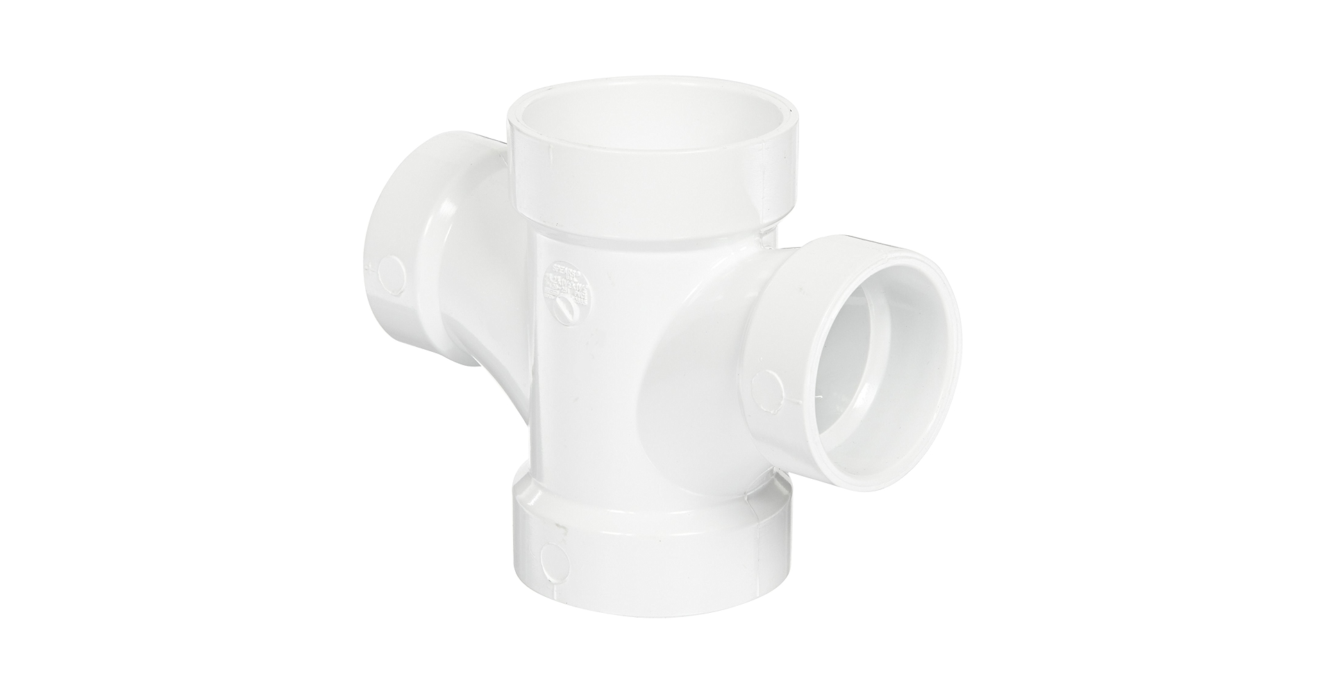 Spears P429 Series PVC DWV Pipe Fitting, Reducing Double
