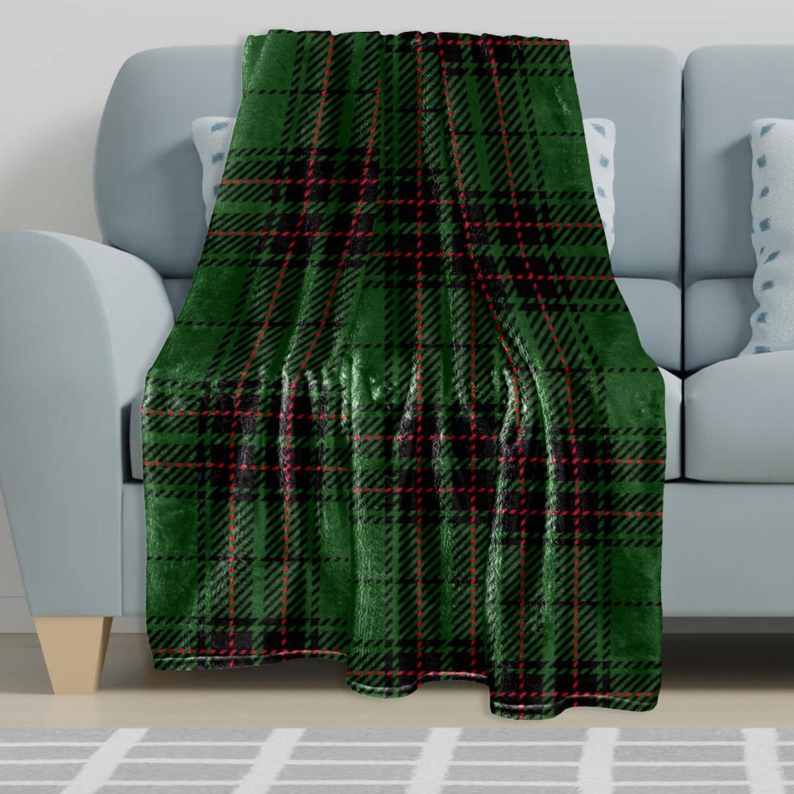 Coperta Morbida In Pile Poliestere Green 40x50 Cm – Perfetta Per Divano E Viaggio, Lavabile - 5