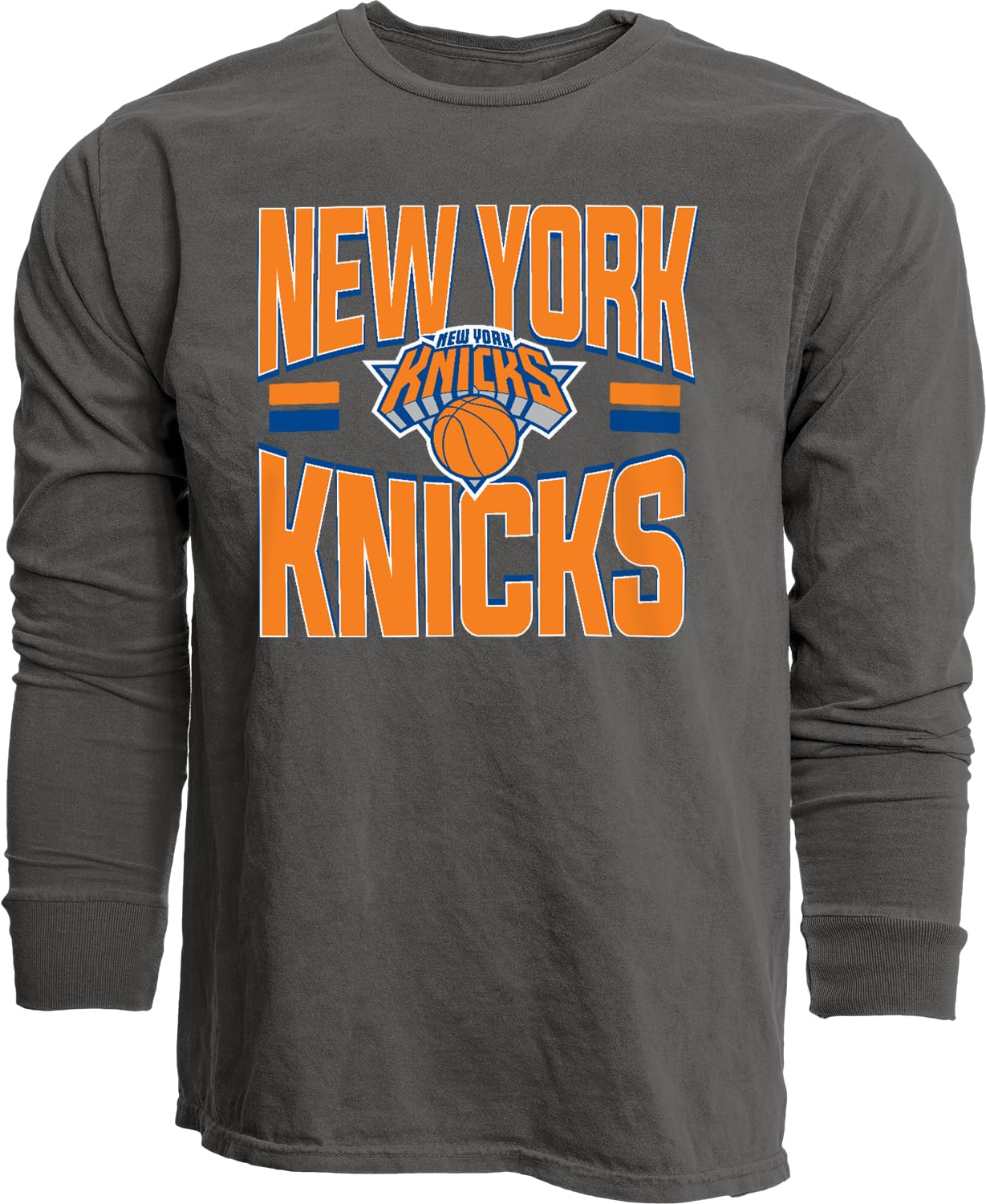 Blue 84 NBA Unisex-Adult NBA Officially Licensed Long Sleeve T-Shirt Ringspun Bold Black