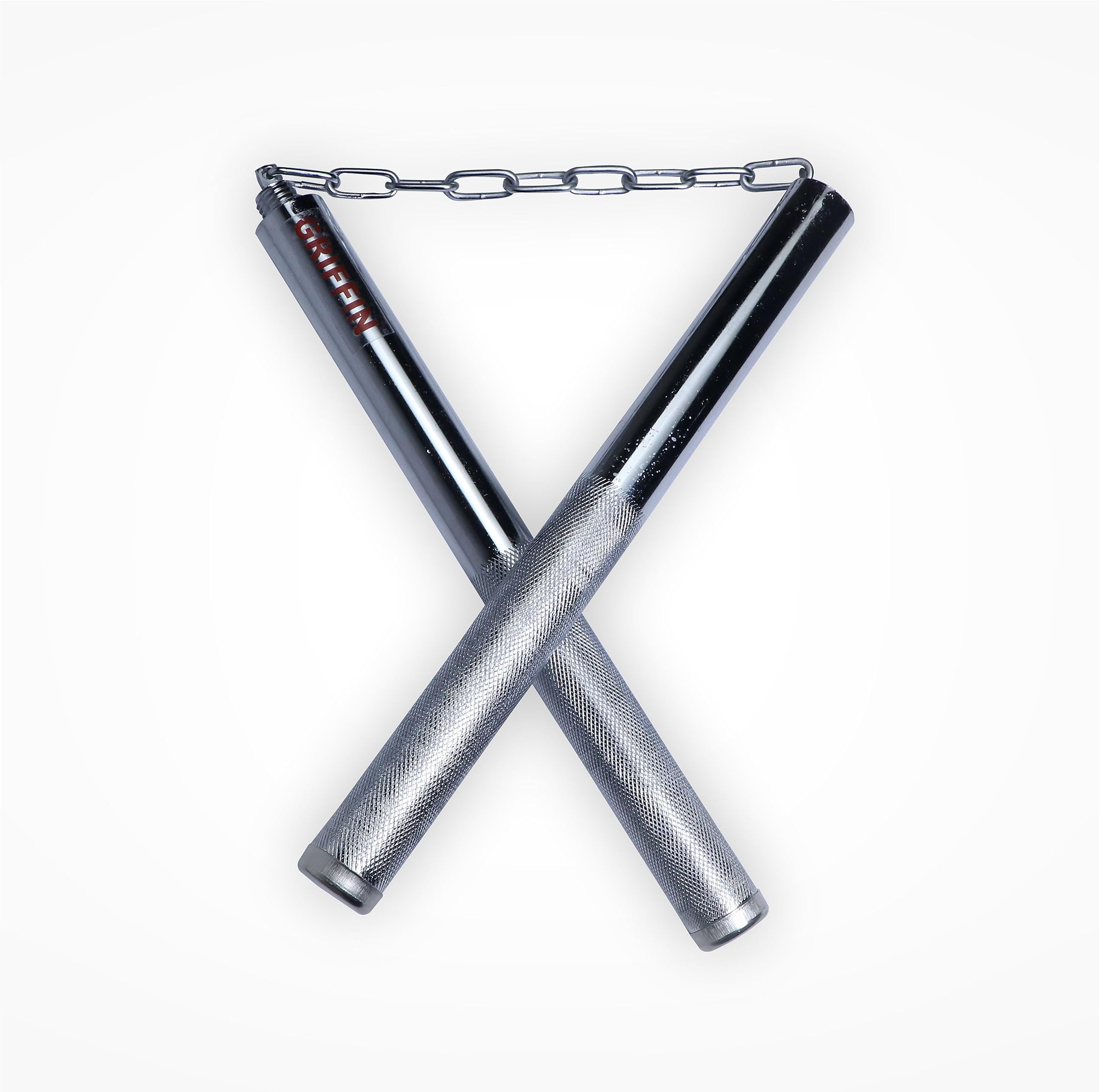 Griffin Stainless Steel Nunchaku for Martial Arts Training Universal Fight Practice Unisex MA Nunchucks Steel Swivel Chain Matial Arts Practice Nanchaku for Kids & Beginners (B07ZWCKJ8Q) Amazon Price History, Amazon Price Tracker
