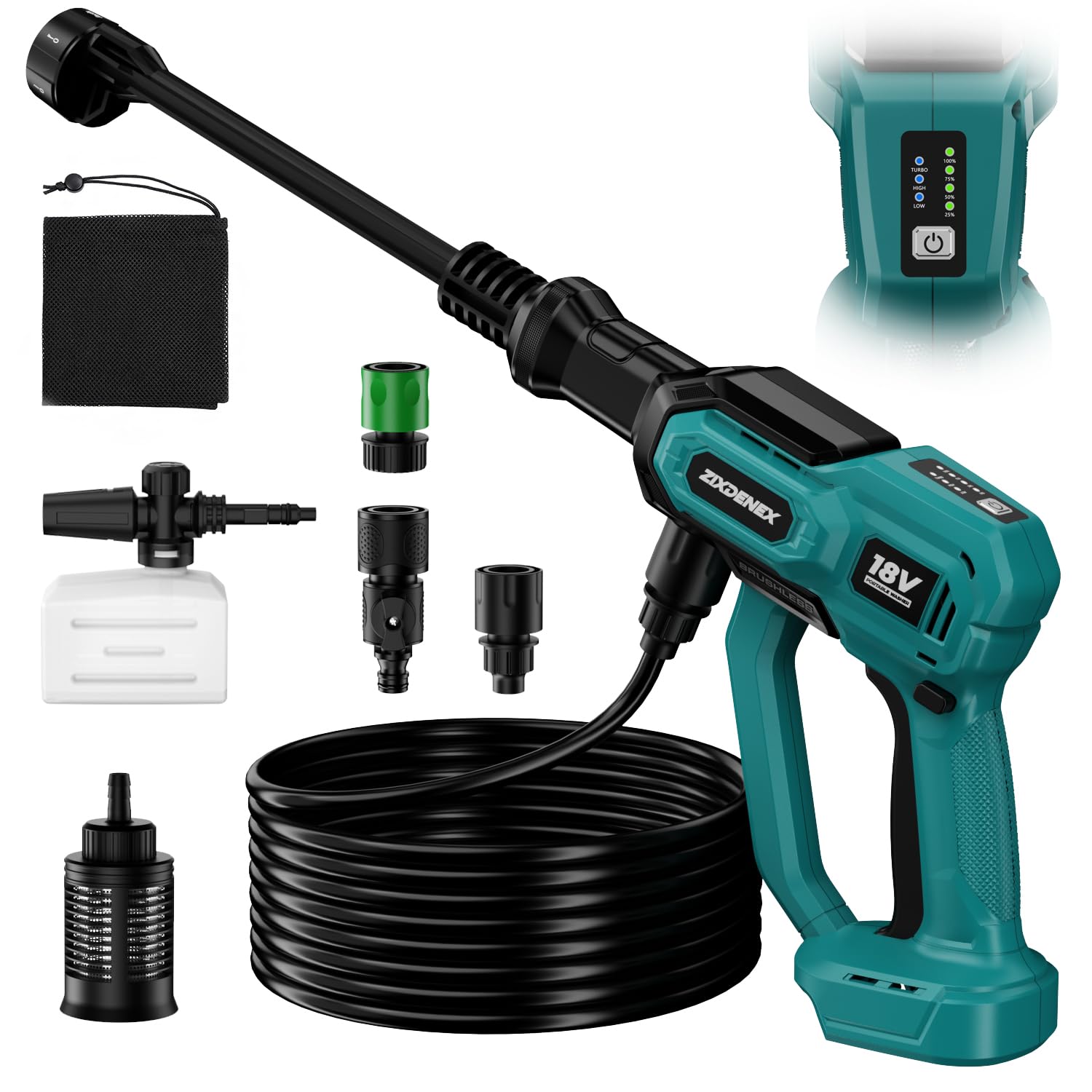 ZixDeNex Cordless Portable Washer for Makita 18V Battery