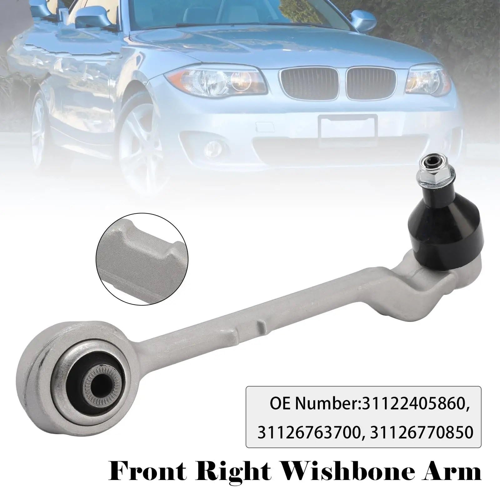oś dźwigienek wydech Pasuje do BMW E81 E87 serii 3 E90 E91 X1 E84 Areyourshop przednie prawe ramię wahacza 31122405860 dźwigienka zaworowa wydech