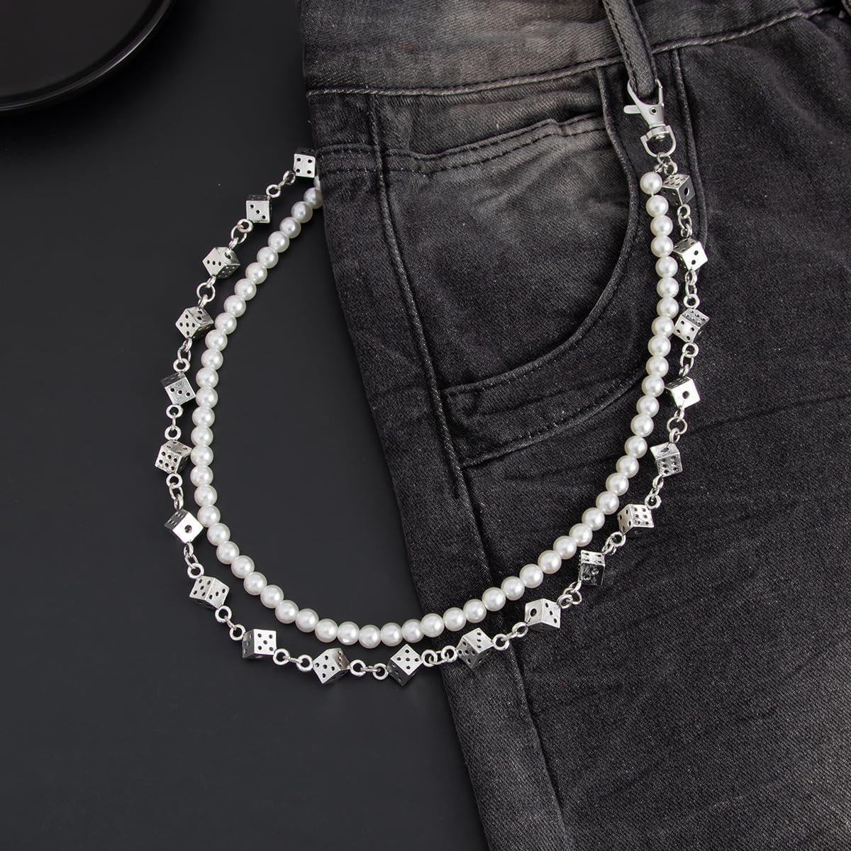 Wallet Chain Layer Pants Chain for Men Women Hip Hop Jeans Keychain Gothic Y2K Waist Chain Clothing Accessory - Image 4