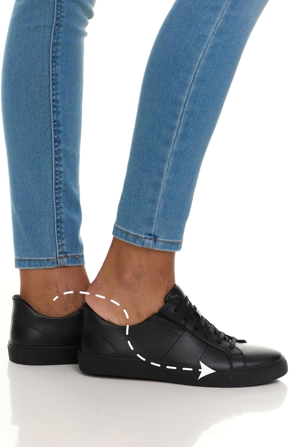 Marc Joseph New York Womens Hands Free Slip On Fashion Classic Casual Comfort Sneakers for Women Black Napa - Image 6