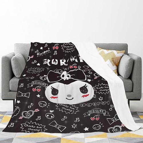Miniatura 2 de Manta de franela de dibujos animados suave y acogedora para sofá, dormitorio, sala de estar, manta suave como regalo, 52 x 42 pulgadas