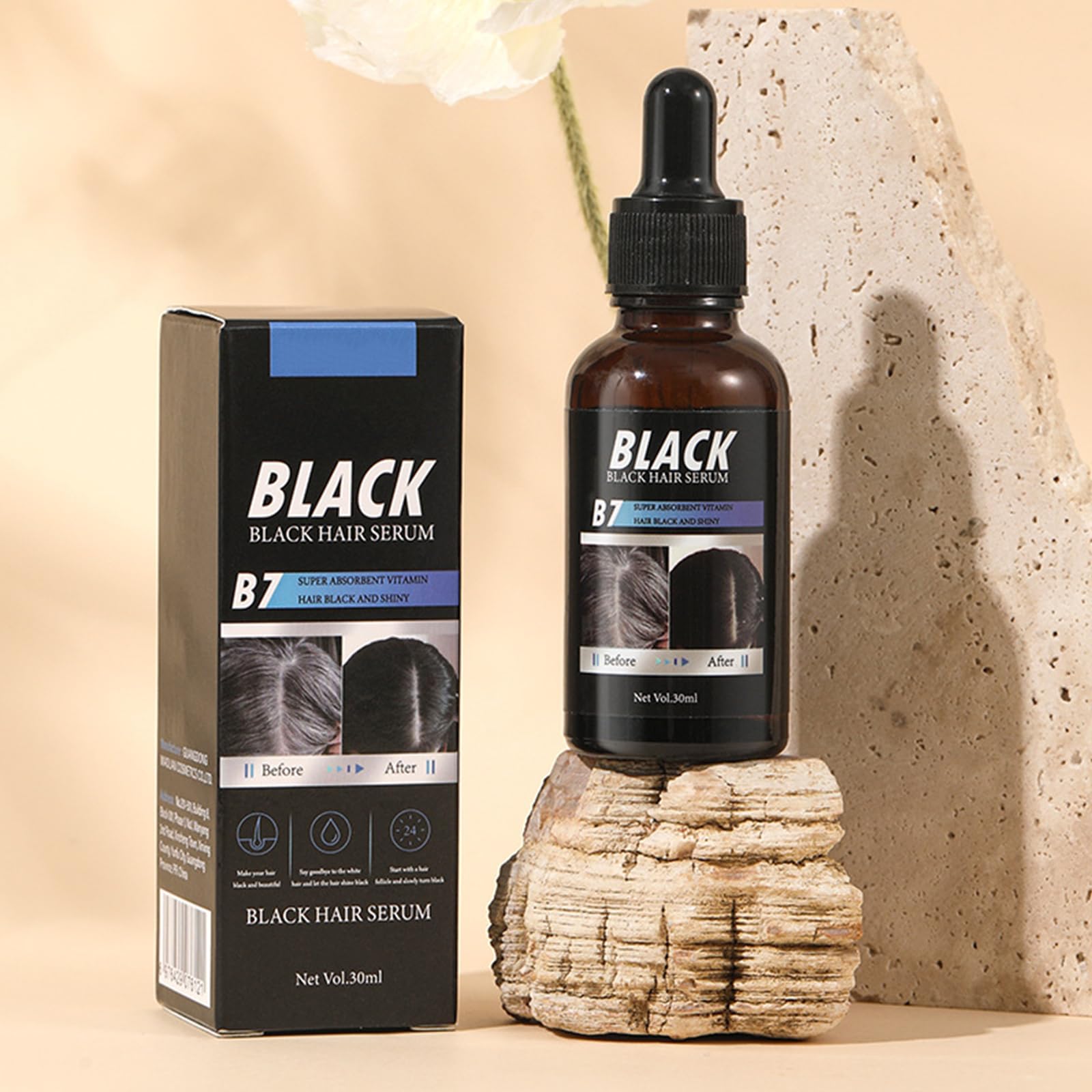 2 sztuki serum do wzrostu włosów, olejku do włosów, promowanie naturalnej wzrostu, zdrowego i mocnego, zapobiega wypadaniu włosów, sprawia, że włosy są gładsze, czarne i lśniące
