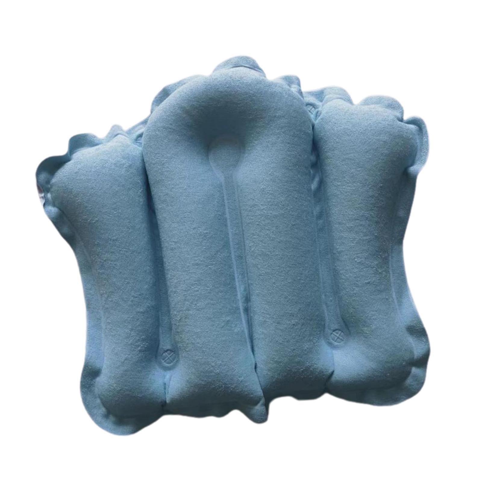 QIXCXAZ Tub SPA Bathtub Head Rest Comfortable Inflatable Bath Pillow Providing Support And Softness For Memorable Bath Times Shell Shape Pillow Neck Support, Blue