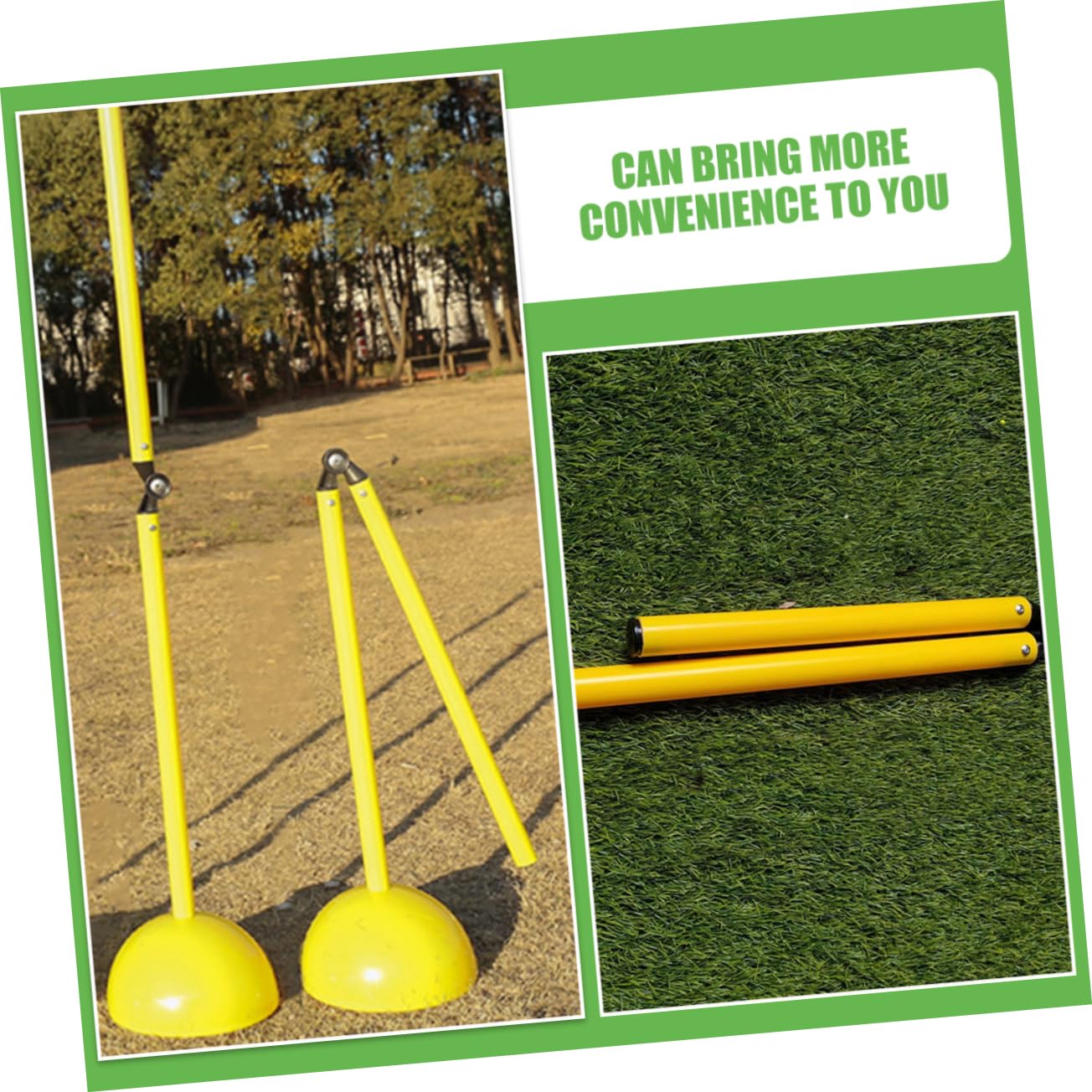 TOYANDONA 4 Piezas Entrenamiento Fútbol Baloncesto Postes Plegables Flexibles Marcadores Deportivos para Exterior Herramienta Práctica para Agilidad y Habilidades