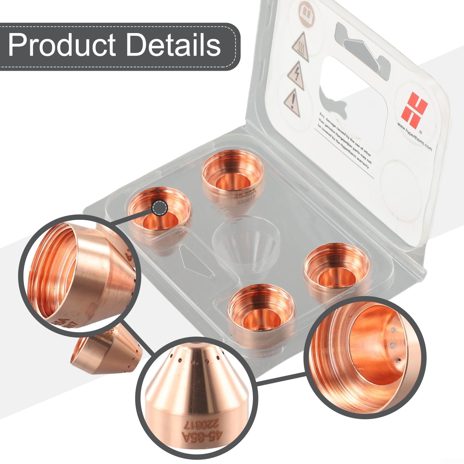 10Pcs 220817 Plasma Cutter Shield Fit For 45XP6585105 Plasma Cutter Machine Mechanized Plasma Cutting Torch Consumable product thumbnail 4