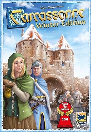 Hans im Glück Carcassonne V3.0 – Grundspiel, Familienspiel, Spiel des Jahres 2001, 2–5 Spieler ab 7 Jahren, Deutsch