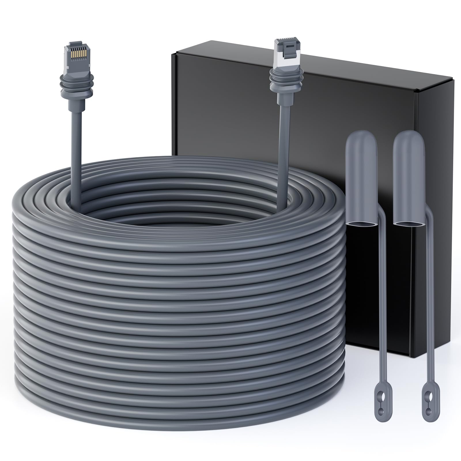 für Starlink Gen 3/4 Kabel, 150 Fuß/46 m für Starlink Ersatzkabel Gen 3/V3/4/4X/REV 4/MINI Satellite Standard V3 für Starlink Rechteckiges wasserdichtes Verlängerungs Ethernet Kabel Gen 3 Zubehör