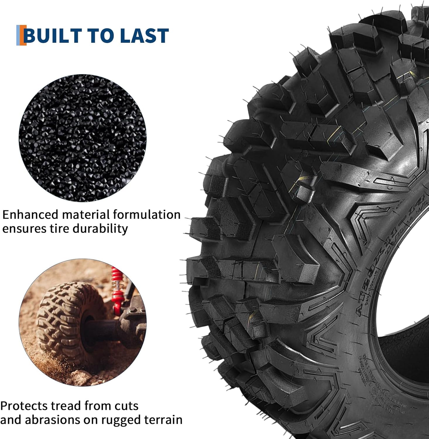 Garvee Set of 4 All-Terrain ATV/UTV Tires 29x9-14 Front & 29x11-14 Rear, 6PR ATV Tire for Trail Riding, Mud, Sand, Farm & Outdoor Work,DAV110