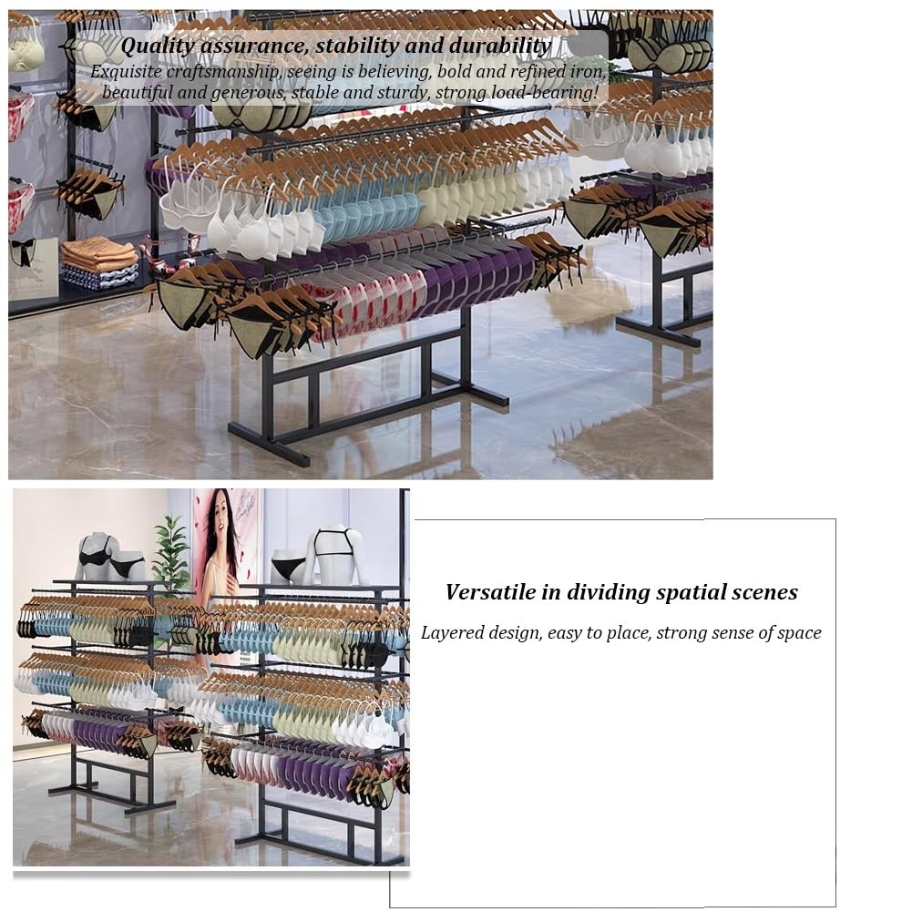 Stojaki na bieliznę, Stojak na biustonosz podłogowy do przechowywania szalików, Wolnostojące półki komercyjne dla butików Retail Lingerie Garment Rack