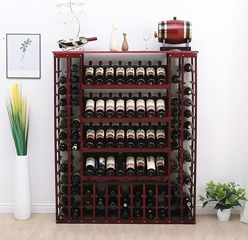 Miniatura 1 de Estante para botellas de vino, enfriador de vino de pie, gabinete de partición de madera maciza, soporte de exhibición de aterrizaje, estante de