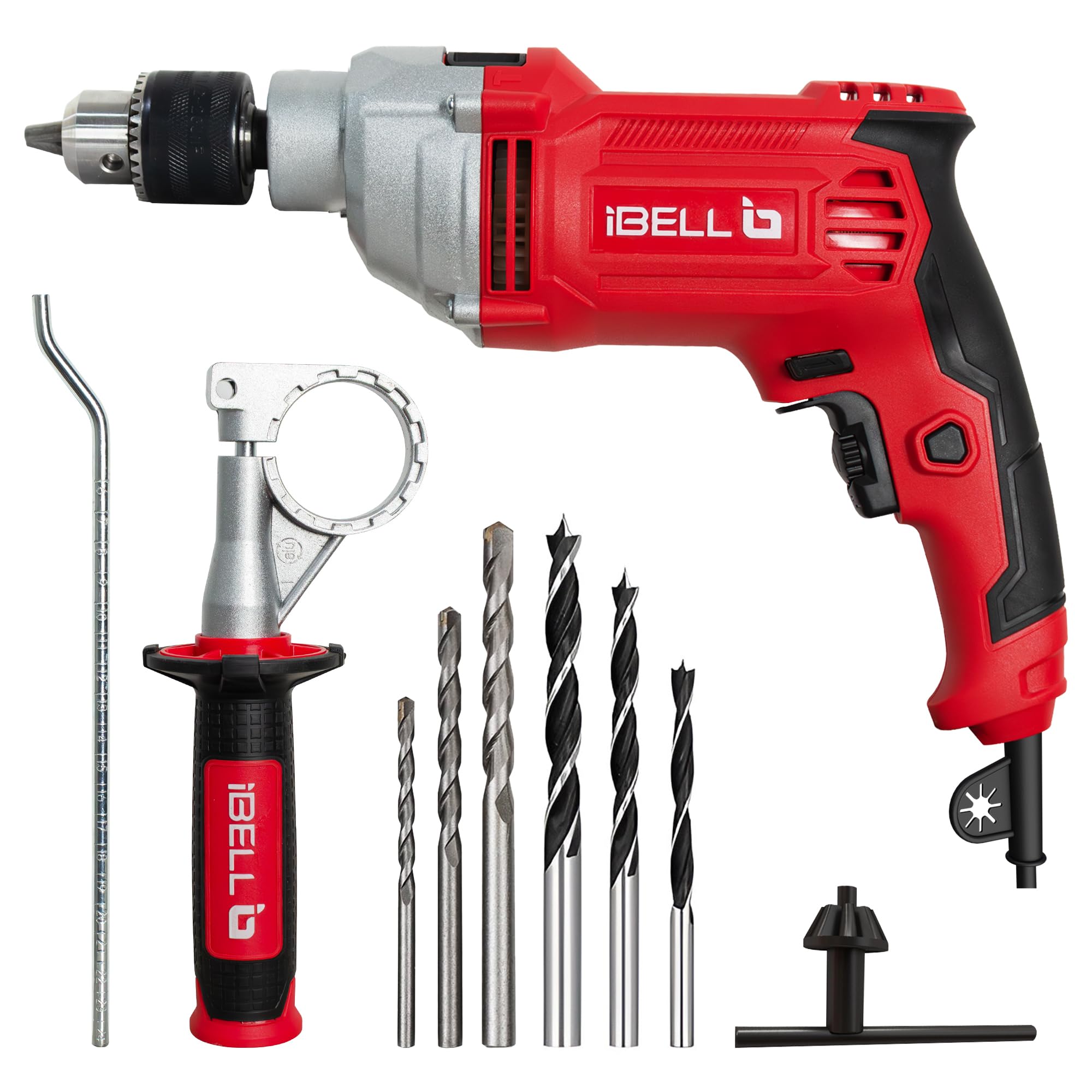 IBELL ID13-30 Industrial Impact Drill, 1100W, 13mm Chuck