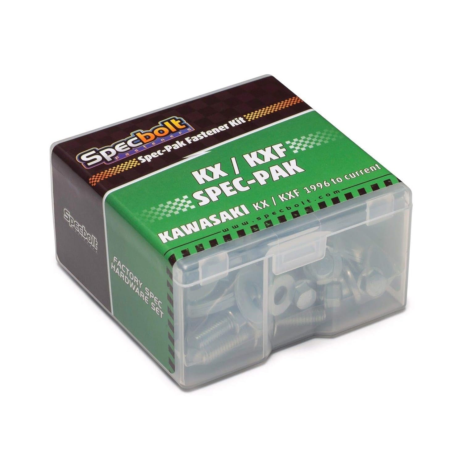 Specbolt Fasteners Kawasaki Spec-Pak | KX KXF KLX KLR KDX 80 85 125 250 450 500(1996-current) Model Series Factory Match Fastener Kit