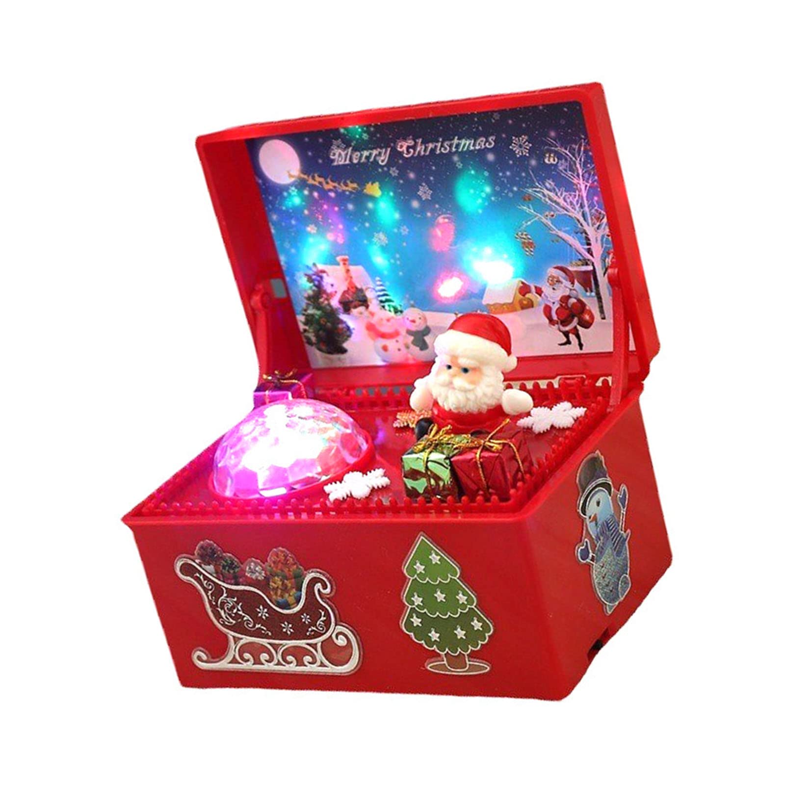 Amazon.co.jp: Yissone クリスマスオルゴール 軽量 ポータブル 電動