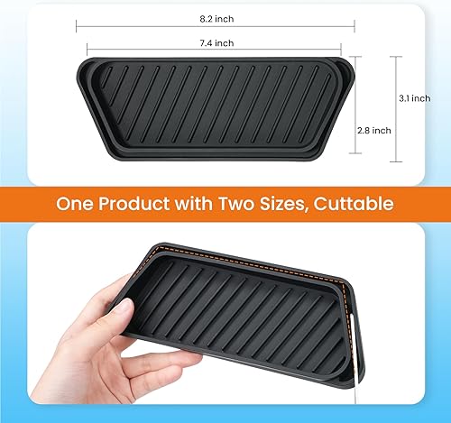 Miniatura 2 de Crystala Filters Bandeja de goteo antideslizante para dispensador de agua para nevera, bandeja de goteo dispensador de agua para nevera, evita