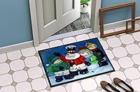 Vista 327 de Caroline's Treasures PJC1117JMAT - Felpudo para puerta delantera de 24 x 36 pulgadas, tapete antideslizante lavable de pelo bajo, 24 x 36 pulgadas