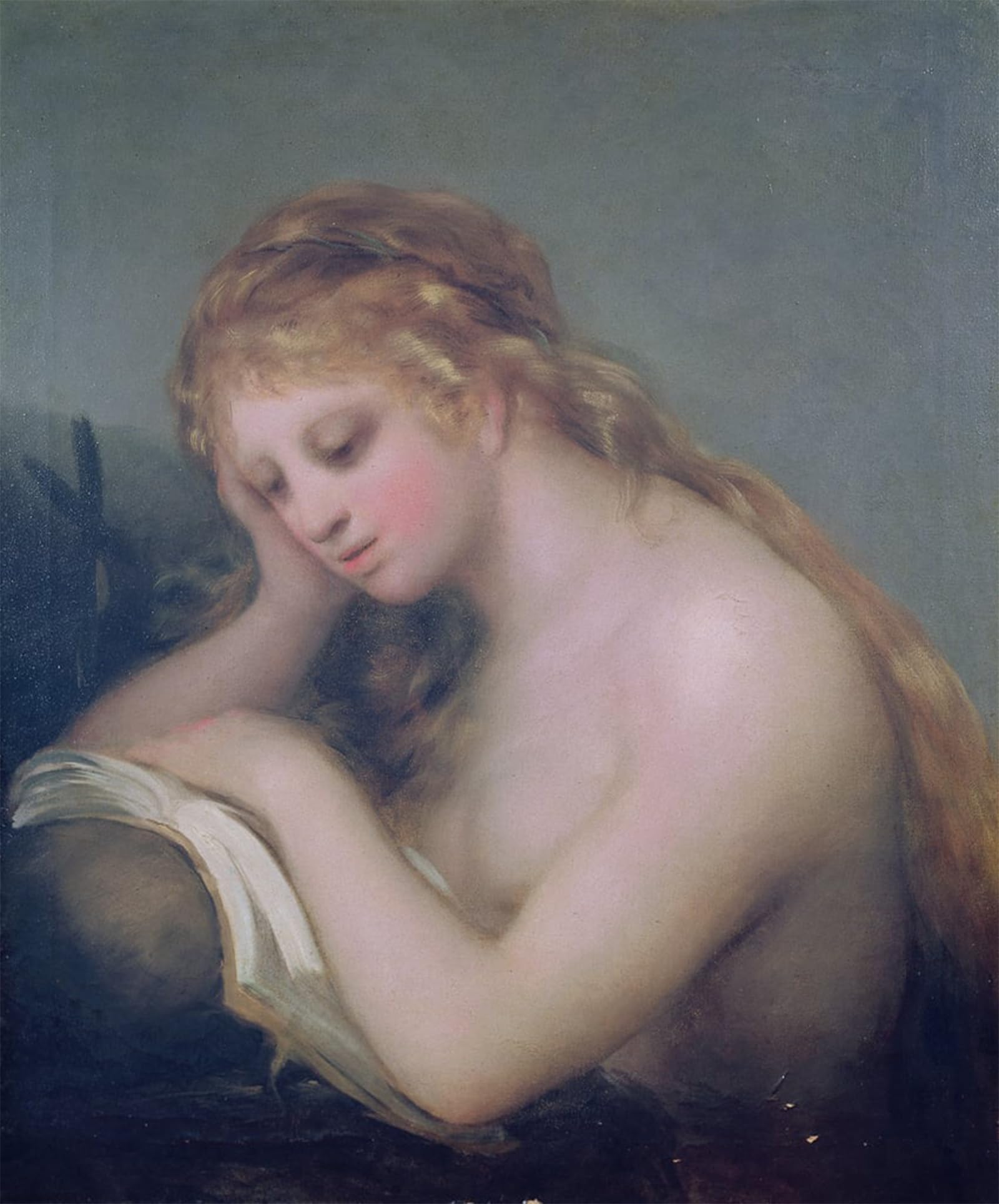 POSTERIIk Vintage Classic Picture Landscape Artwork Mary Magdalene by Francisco De Goya Portrait Canvas Painting for Office Home Decor 60x90cm