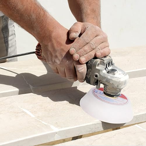 Miniatura 6 de Auniwaig Muelas abrasivas de 3.937 in 80 granos,Ruedas abrasivas de copa blanca abocinada,para herramientas de pulido de superficie