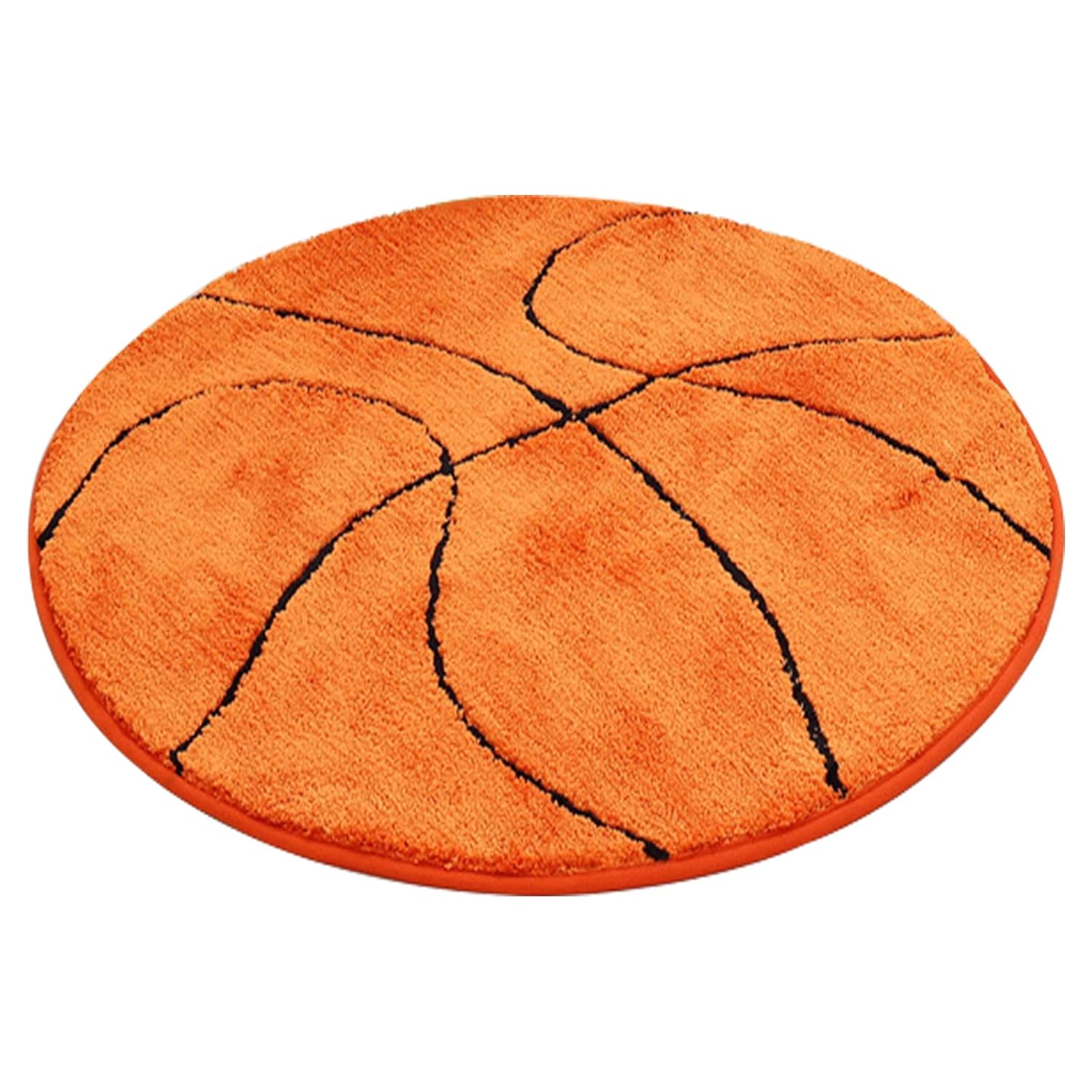 JeogYong Basketball Rug Soft and Comfy Sports Themed Round Area Rugs Bedroom Living Room Carpet Kitchen Mat Bath