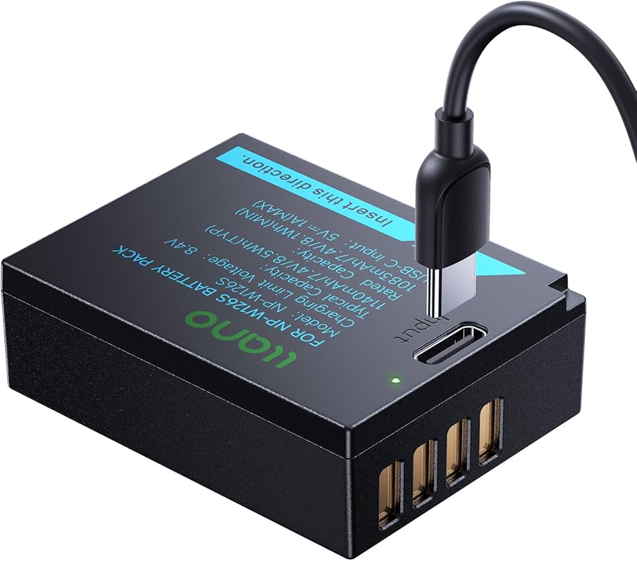 Amazon.com: llano USB-C NP-W126S Battery, Fully decoded for