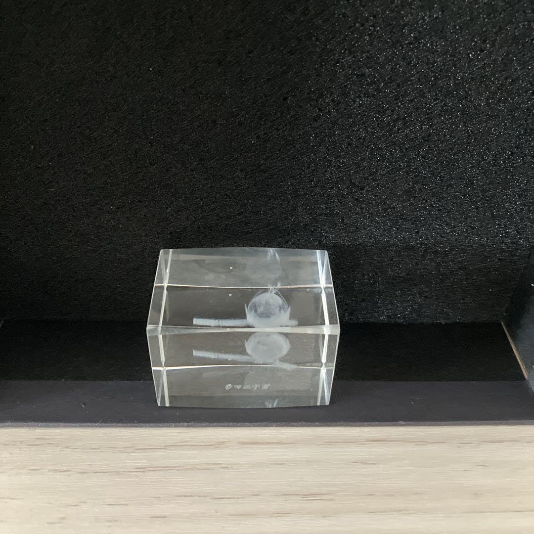 Amazon.co.jp: クリスタルオブジェ 3D シマエナガ ガラスアート