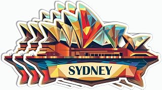 3Pcs - Sydney City Sticker - Sydney Travel Sticker - Journey Sticker - Skateboard Sticker - Scrapbook Sticker - Phone Laptop Sticker