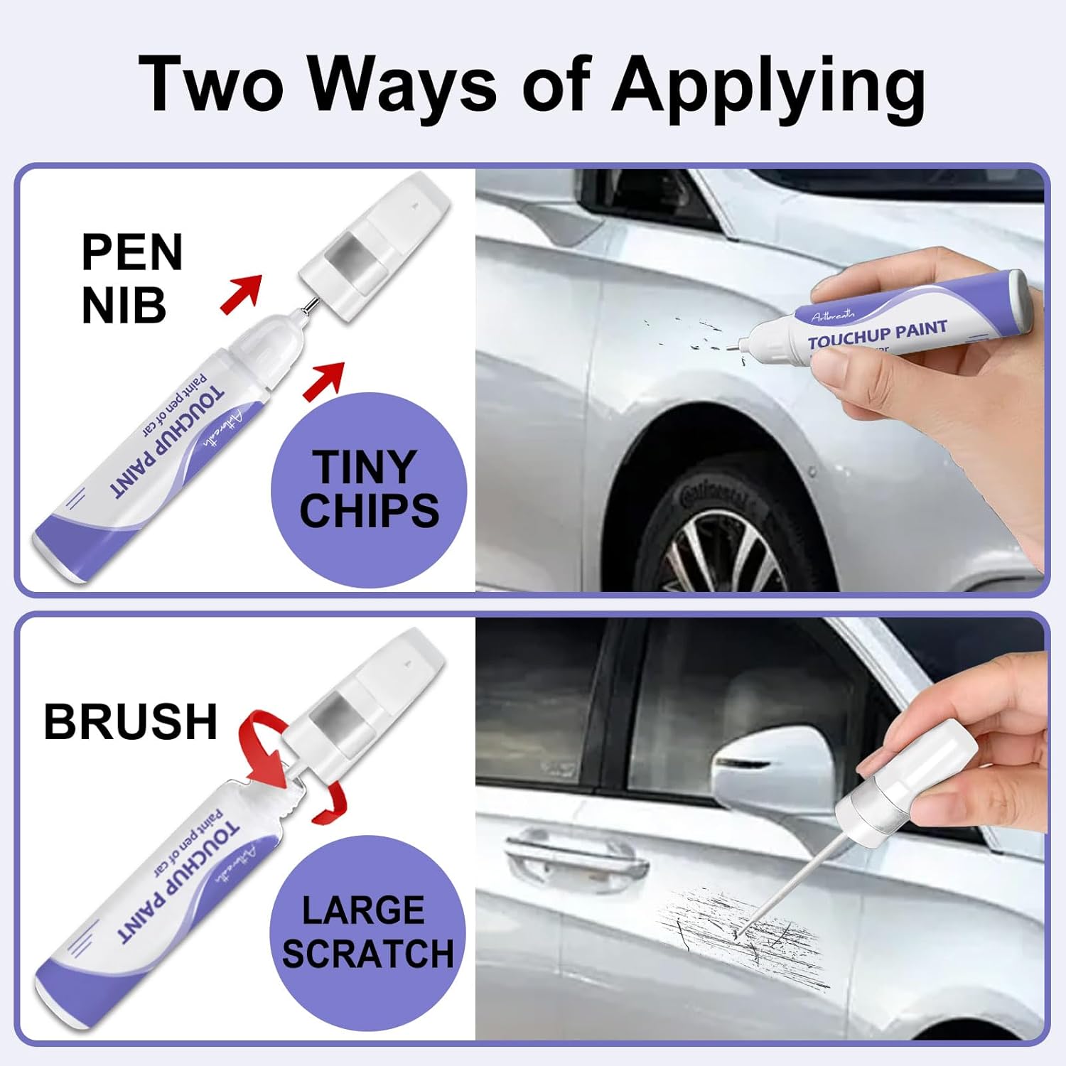 Deep Blue Metallic (PPSB) Touch Up Paint for Tesla-Exact Match–Chips and Nicks TouchUp Paint Pen Scratch Repair Car Accessories Car Paint Pen for Erase Car Scratches - Image 2