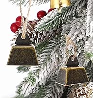 Vista 4 de MrMrKura 18 campanas de cobre de 1 pulgada de vaca, caballo, oveja, campanas de pastoreo de bronce vintage para cascabeles para evitar pérdidas