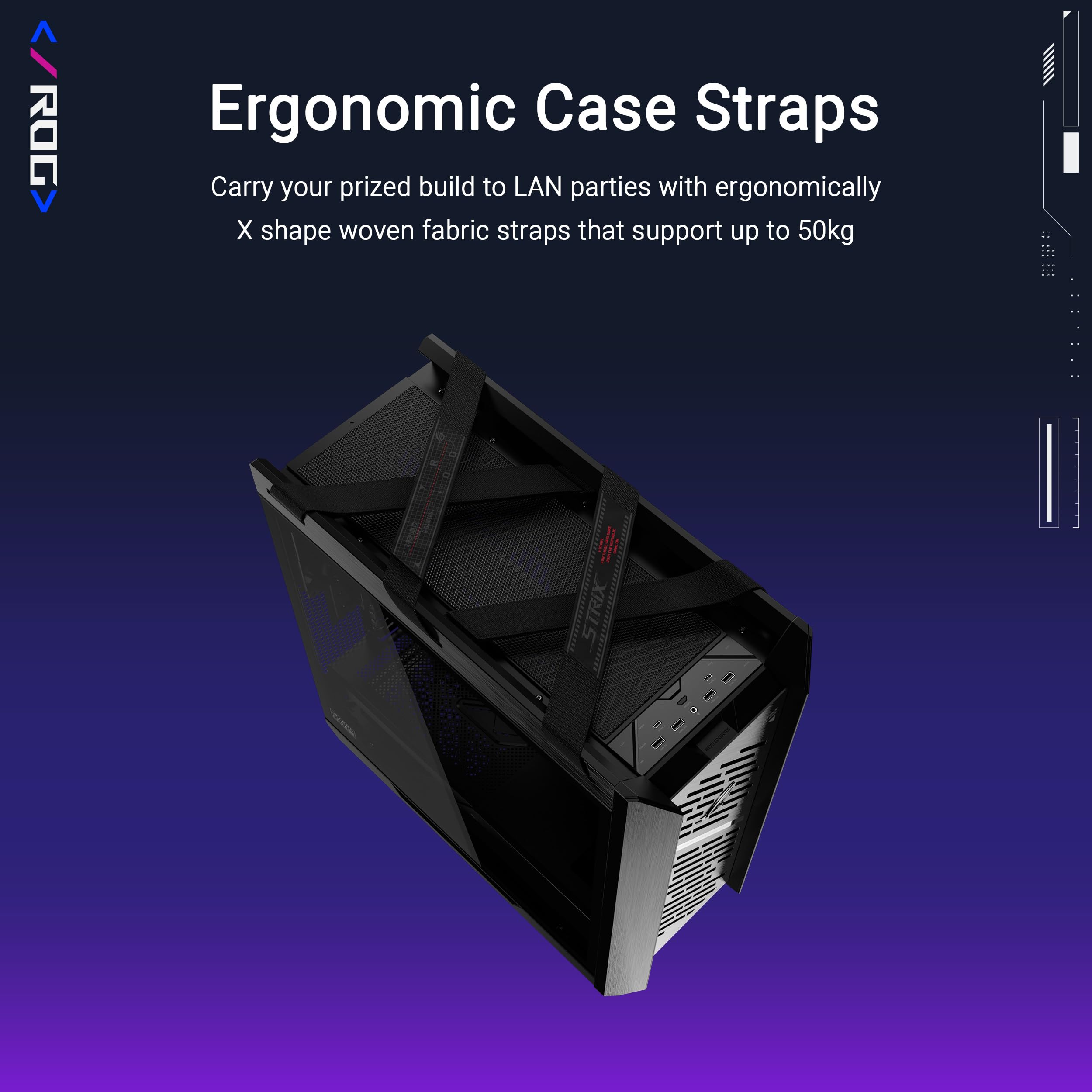 ASUS ROG Strix Helios II EATX Caja para PC para Juegos de Torre Media, con Paneles Laterales Dobles de Vidrio Templado, Soporte para Tarjetas gráficas de hasta 450 mm de Largo, Soportes para Tarjetas