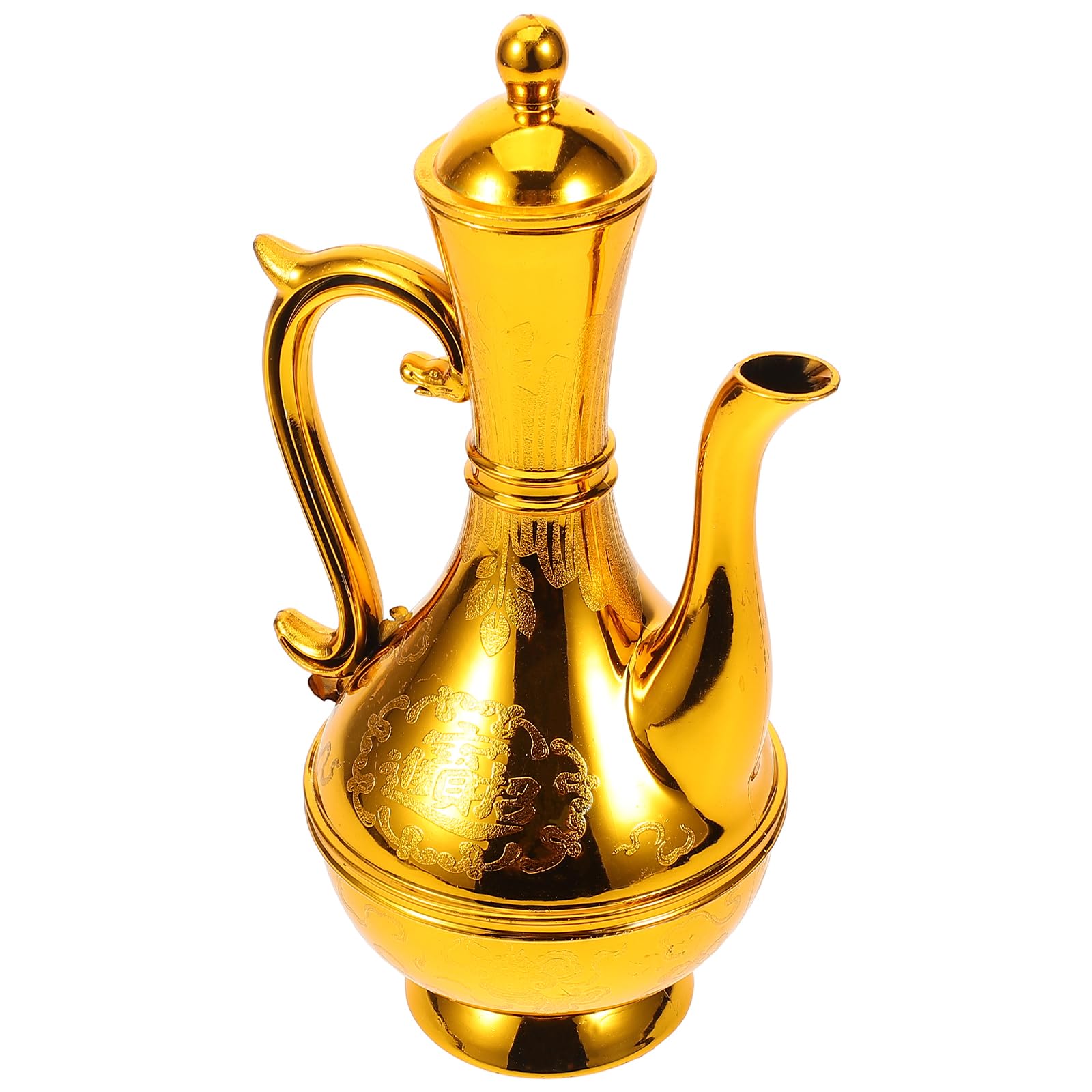 Amazon.com | BESTOYARD Buddha Teapot Retro Jug Gold Water Kettle