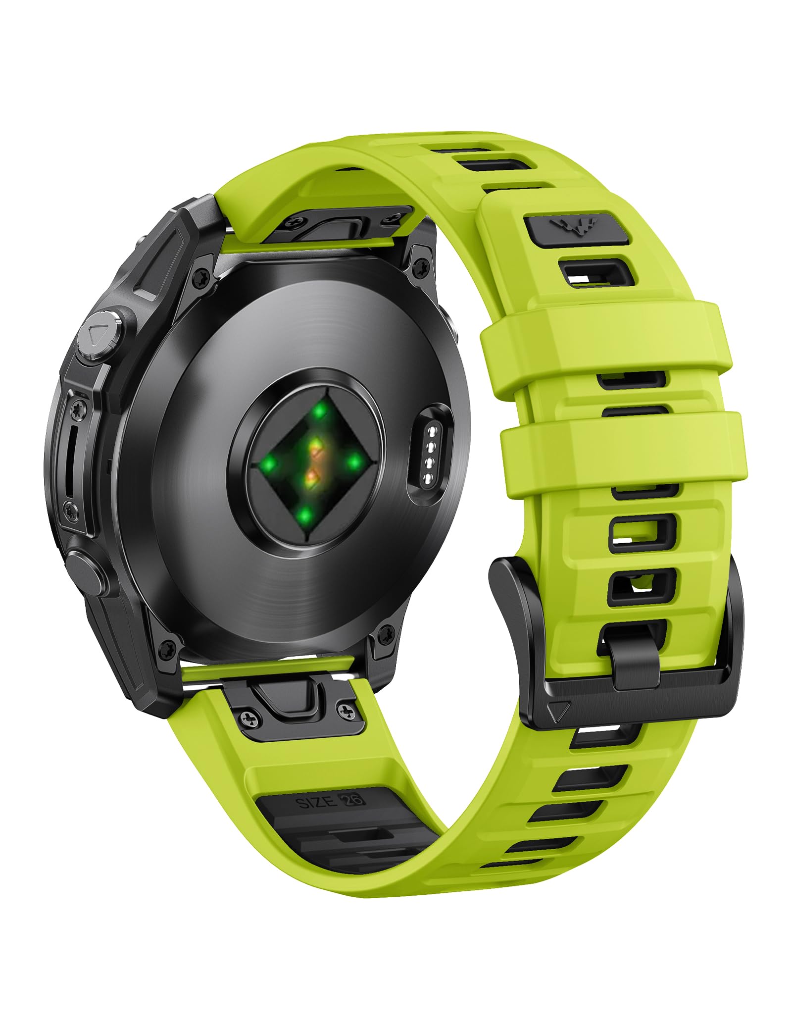 ANBEST Armband Kompatibel mit Fenix 6X/6X Pro/8 51mm/7X/7X Pro/3, Epix Pro Gen 2 51mm Ersatzarmband 26mm Quick-fit Silikon für Fenix 5X/5X Plus/Descent MK1/MK 2i/MK 2
