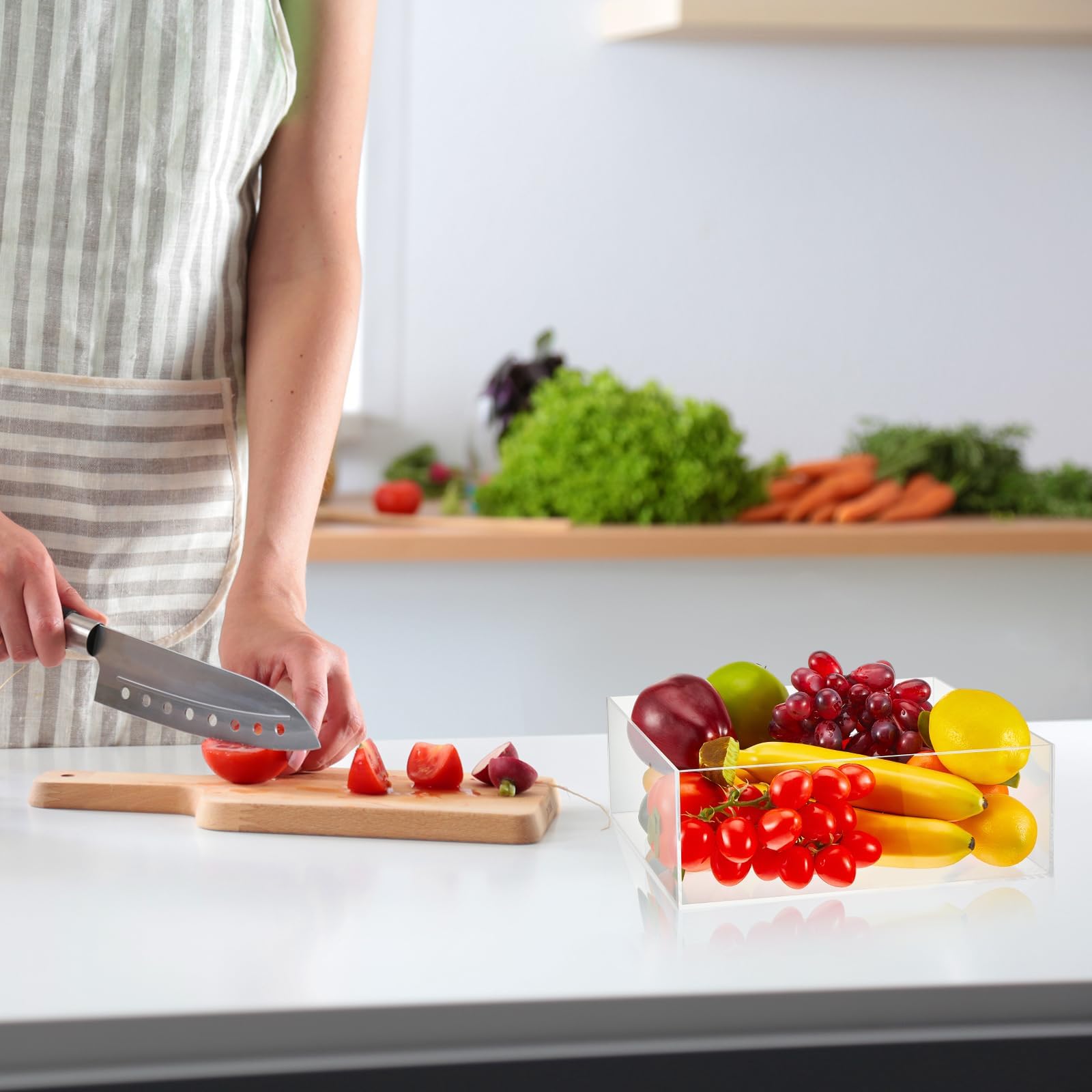 Alzata per buffet, 3 alzate per alimenti in acrilico per tavolo da buffet