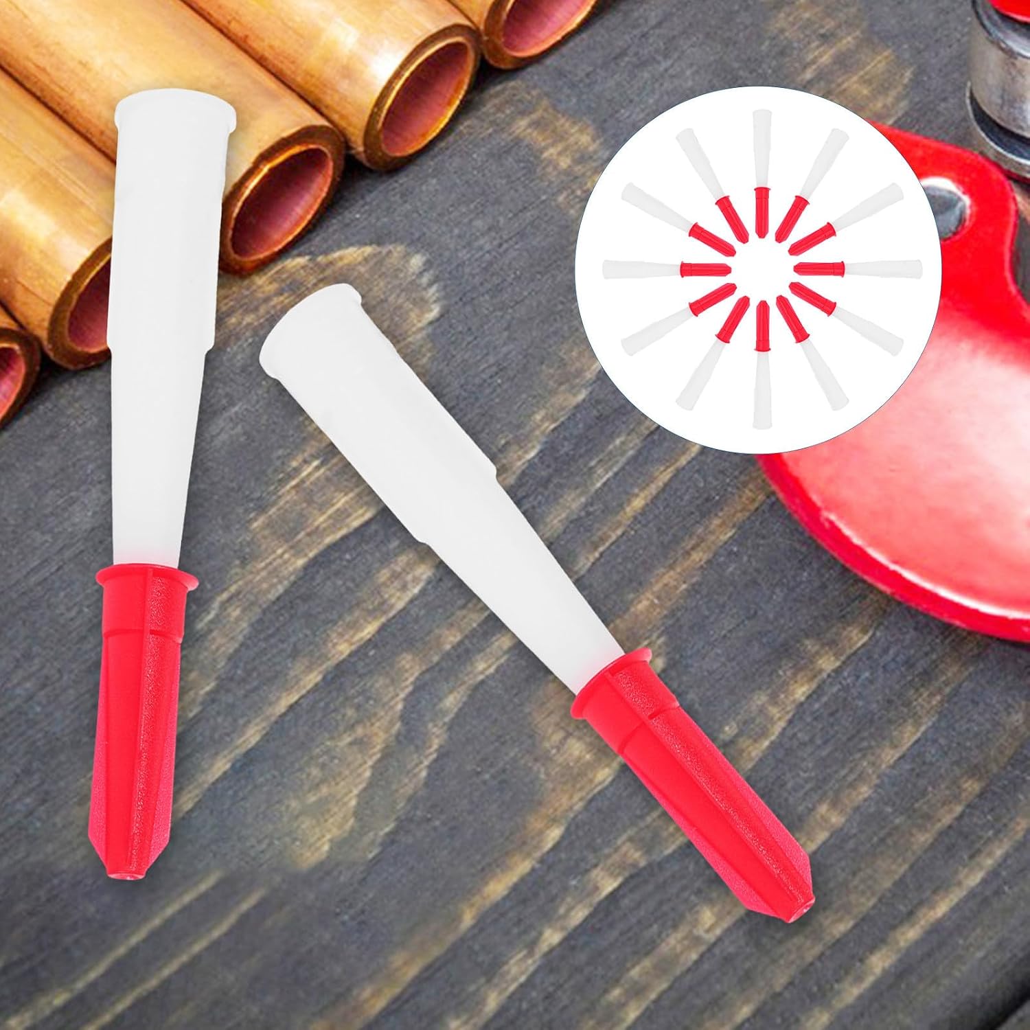 12 Sets Reusable Caulking Nozzle Tips for Tiles and Caulking Tubes, Universal Pe Applicator Nozzles with Precision Application for Professional Construction and Indoor Renovation