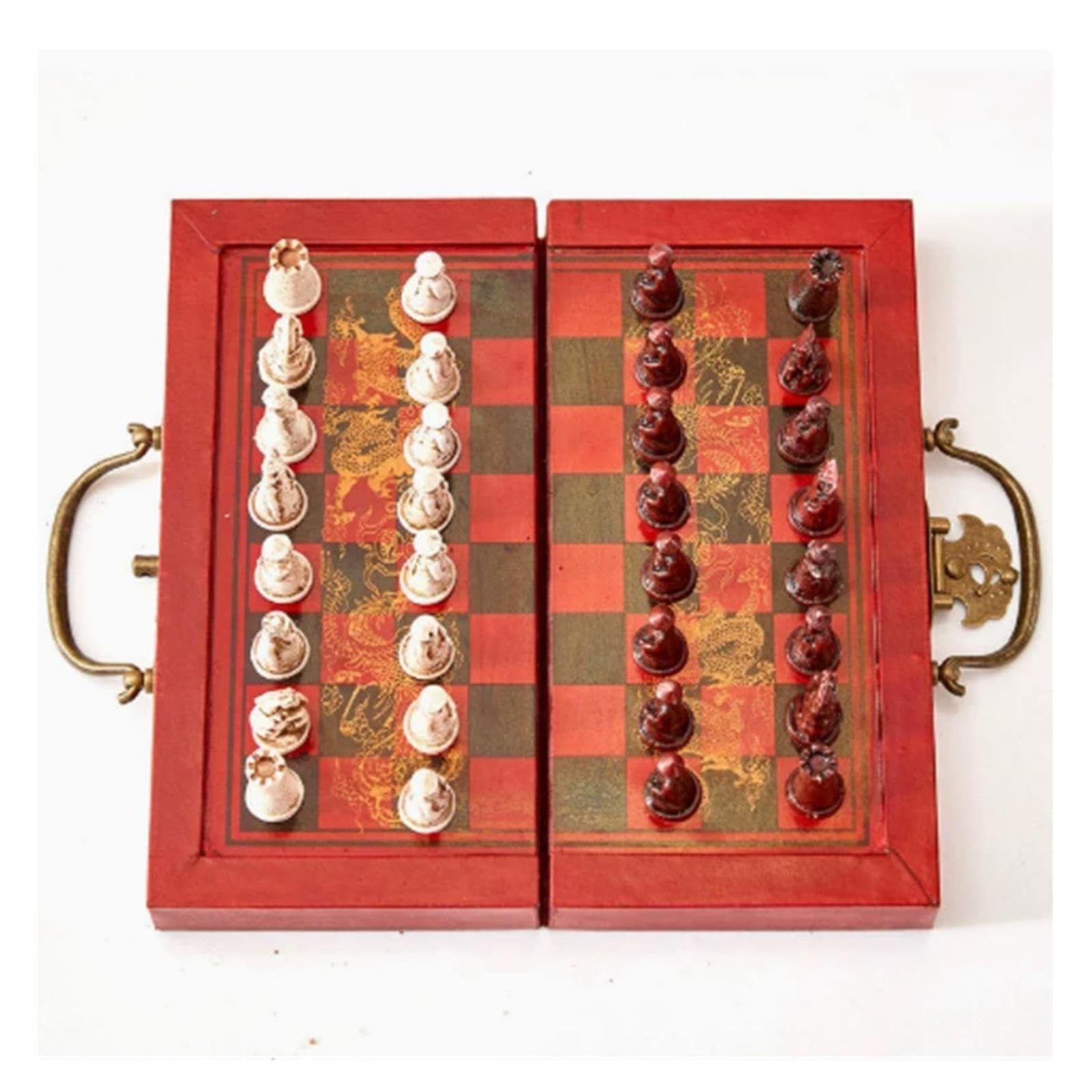 Juego de ajedrez Chino Piezas de ajedrez de Guerrero de Terracota Ajedrez