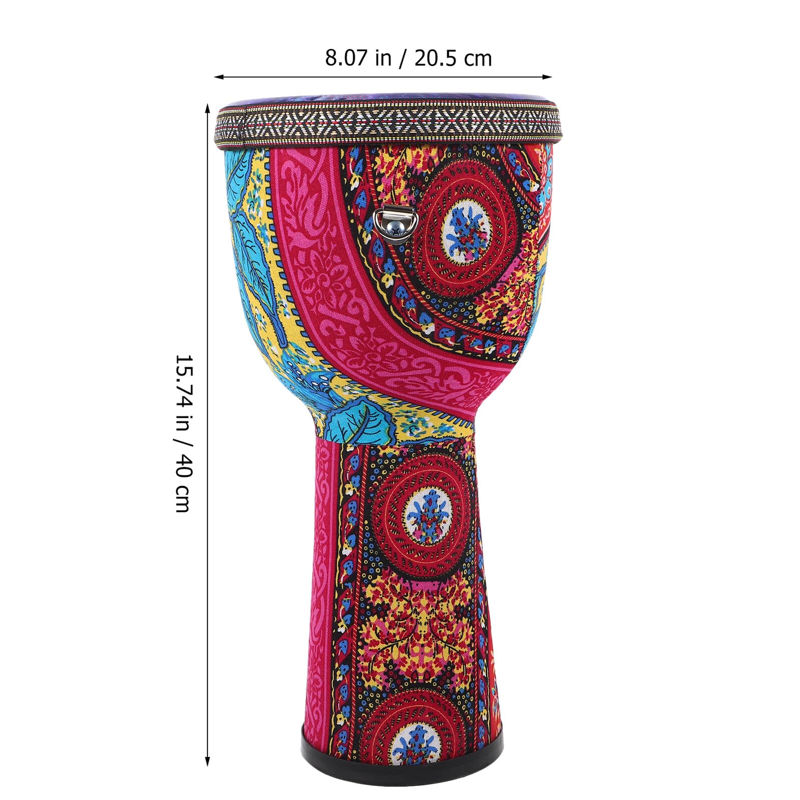8 Zoll Pvc Djembe Trommel für Anfänger, Leicht und Tragbar | Kinder und Erwachsene, Feine Verarbeitung, Zartes Design, Handliche Form für Unterwegs