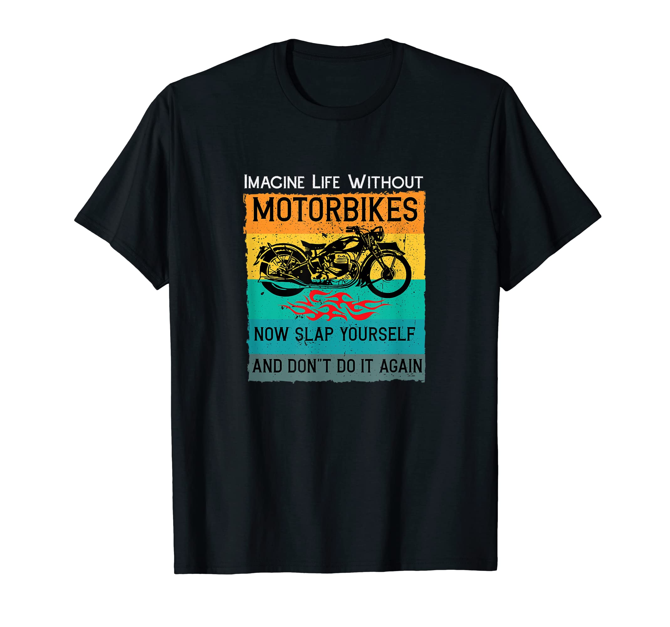 Imagine Life Without Motorbikers Motorcycle Club Bikers Gear T-Shirt