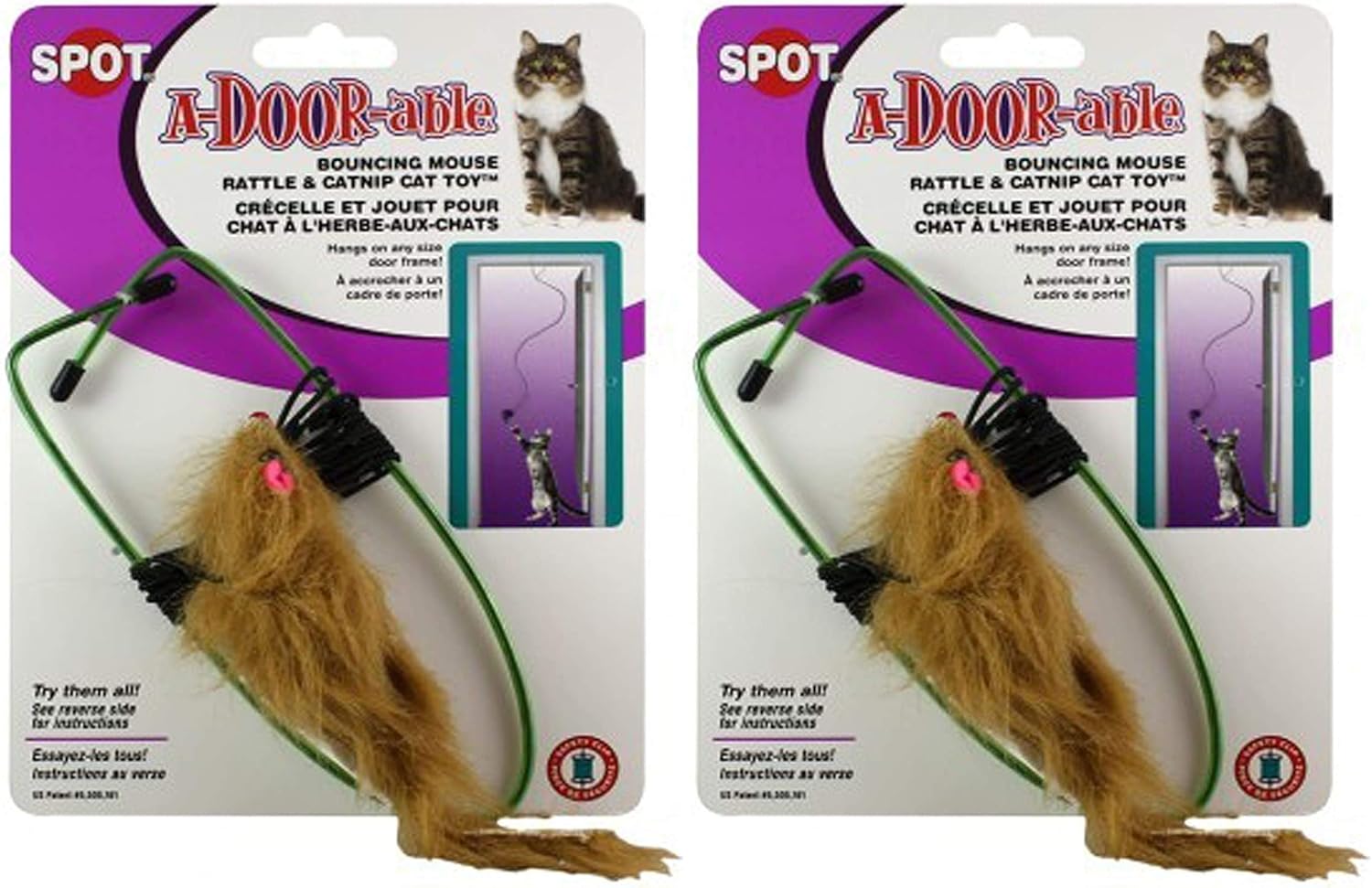 bouncing hedgehog cat toy